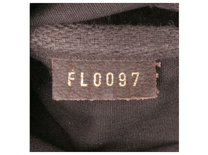Pochette Mini Lin Bucket PM Monogram Marrone Louis Vuitton Marrone scuro - vista 6