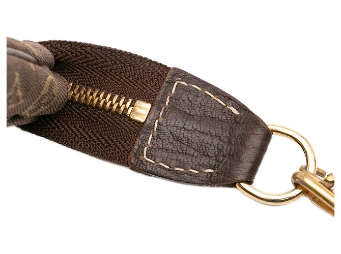 Pochette Mini Lin Bucket PM Monogram Marrone Louis Vuitton Marrone scuro - vista 9
