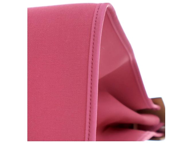 Hermès Borsa Herbag Zip 39 in Tela Rosa - vista 14