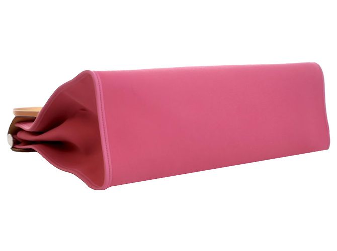 Hermès Borsa Herbag Zip 39 in Tela Rosa - vista 5
