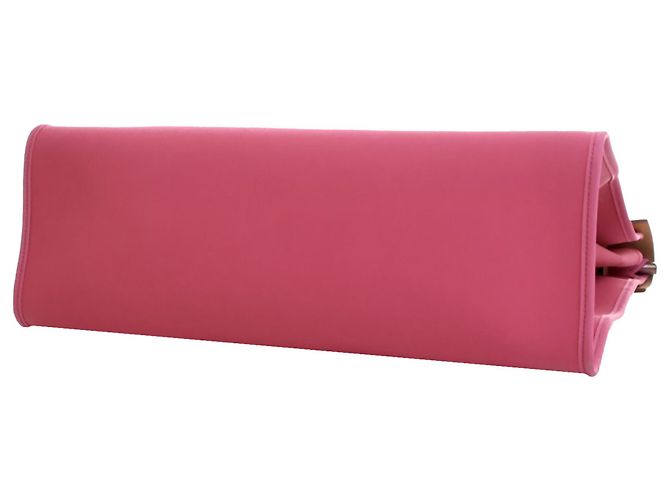 Hermès Borsa Herbag Zip 39 in Tela Rosa - vista 6