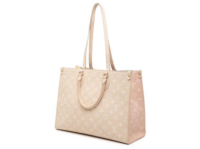 Borsa Onthego MM in Monogram Empreinte marrone di Louis Vuitton - Primavera in città Beige - vista 2