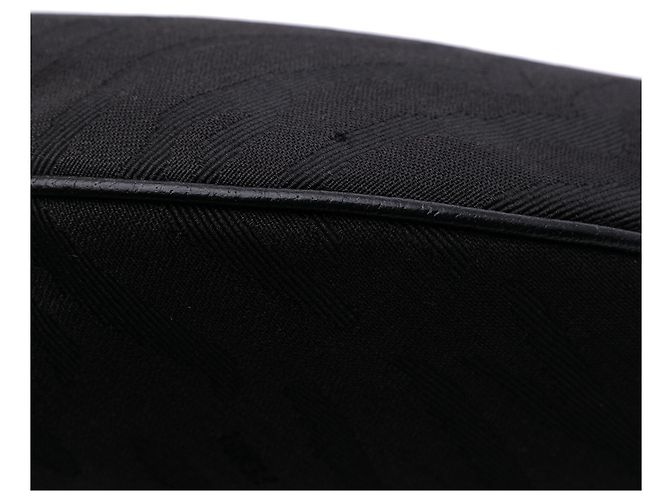 Oyster Hobo in tela con stampa zebra nera Fendi Nero - vista 11