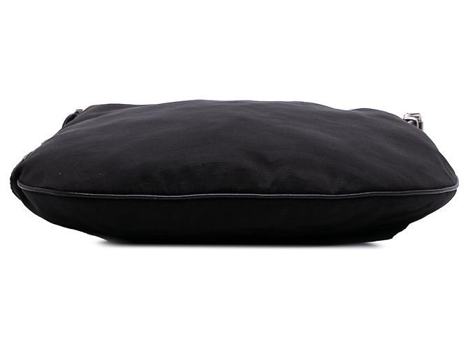 Oyster Hobo in tela con stampa zebra nera Fendi Nero - vista 3
