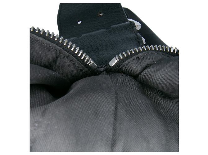 Oyster Hobo in tela con stampa zebra nera Fendi Nero - vista 6