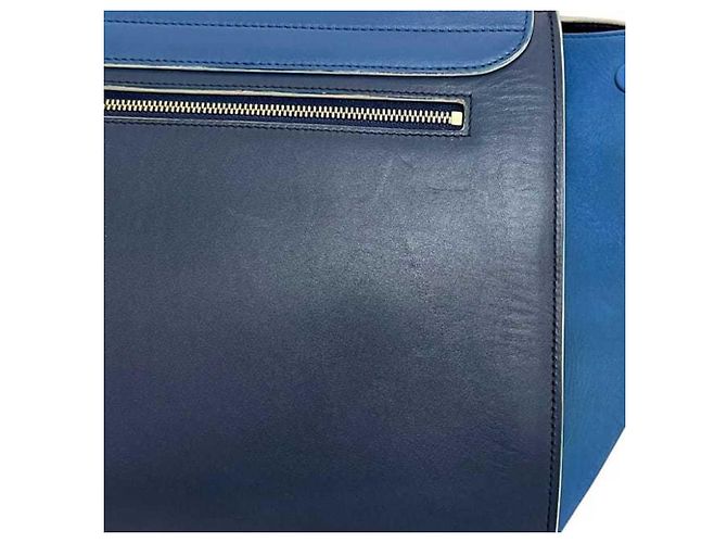 Céline Borsa Trapeze 2 in 1 Celine Blu Blu navy - vista 11