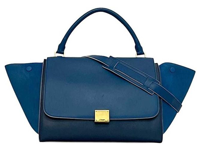 Céline Borsa Trapeze 2 in 1 Celine Blu Blu navy - vista 2