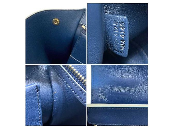 Céline Borsa Trapeze 2 in 1 Celine Blu Blu navy - vista 6