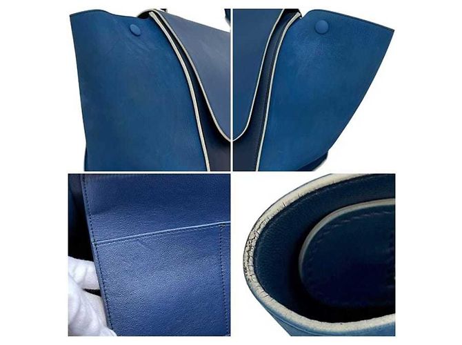 Céline Borsa Trapeze 2 in 1 Celine Blu Blu navy - vista 7