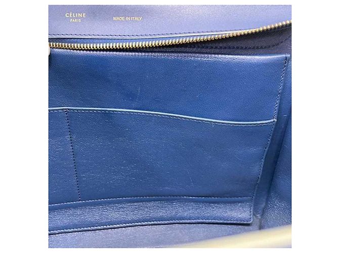 Céline Borsa Trapeze 2 in 1 Celine Blu Blu navy - vista 8