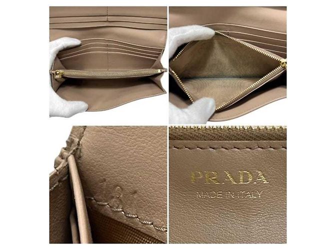 Cartera larga beige Prada - vista 4