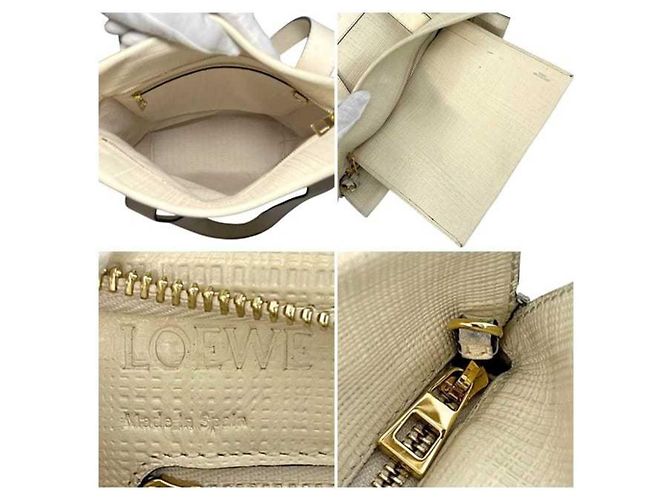 Borsa Shopper 2 in 1 Loewe Bianco Crudo - vista 4
