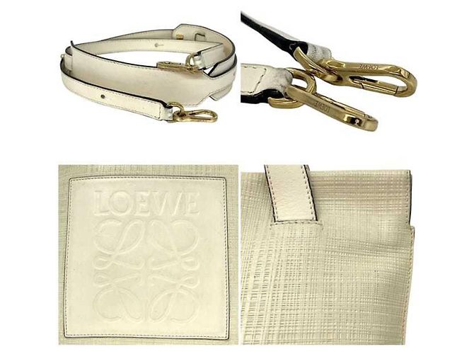 Borsa Shopper 2 in 1 Loewe Bianco Crudo - vista 9