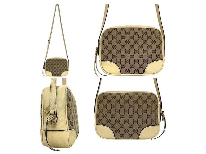 Borsa a Spalla Gucci Beige e Bianca Bianco - vista 3