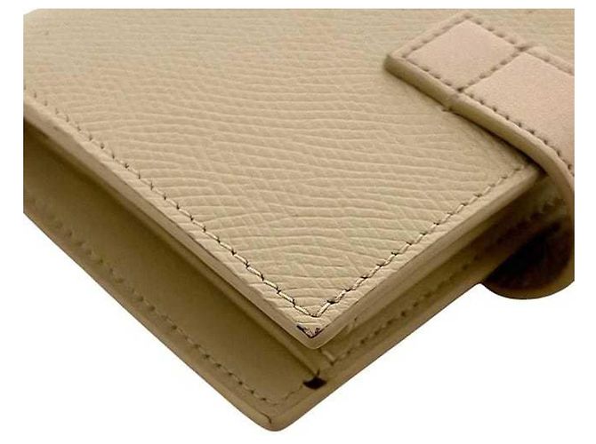 Céline Portafoglio bi-fold Celine in crema e beige Crudo - vista 5
