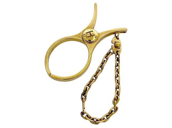 Gold Handschuhhalter von Hermès Golden - Ansicht 2