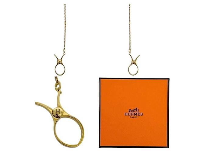 Gold Handschuhhalter von Hermès Golden - Ansicht 3