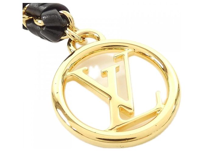 Cinturón de cadena trenzada Louis Vuitton Negro Dorado - vista 2