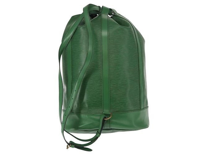 Zaino Randonnee in pelle Epi GM Louis Vuitton Verde - vista 2