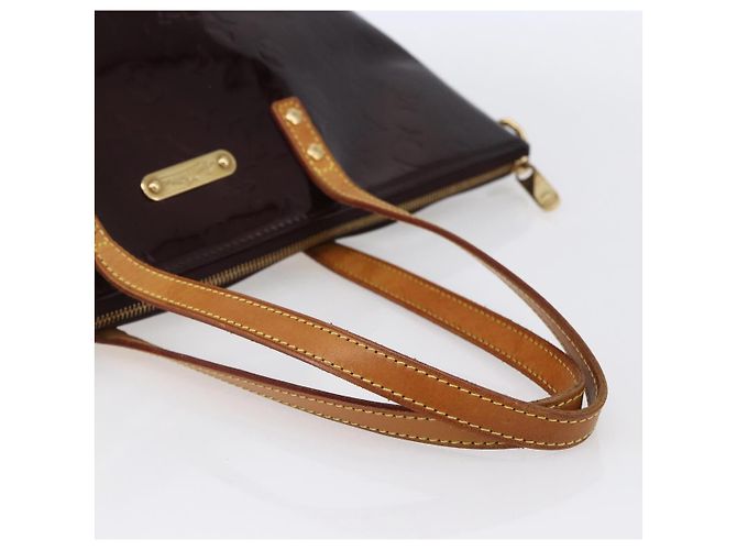 Borsa Bellevue Louis Vuitton Monogram Vernis GM Porpora - vista 7
