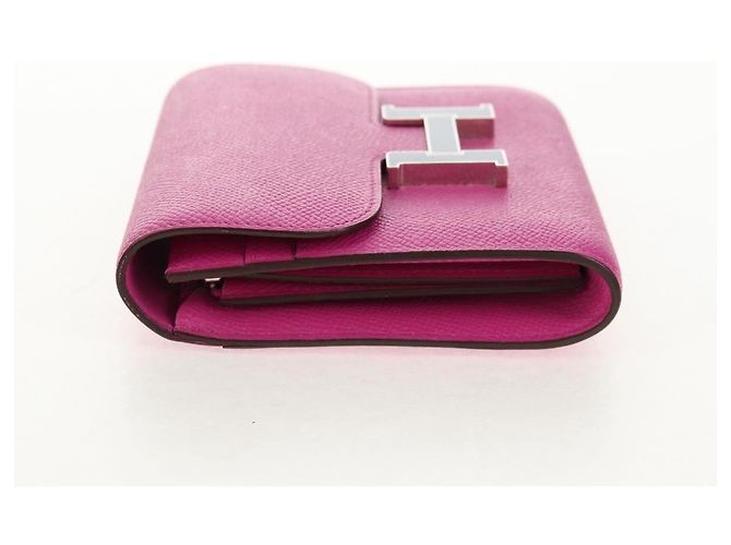 Billetera Constance Slim Epsom de Hermès Púrpura - vista 3