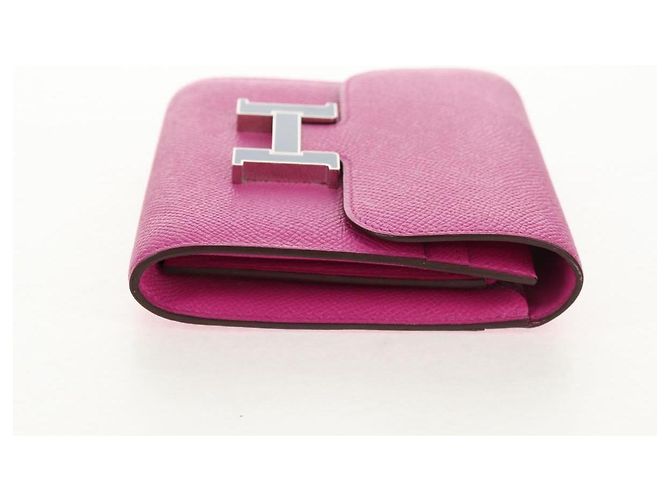 Billetera Constance Slim Epsom de Hermès Púrpura - vista 4