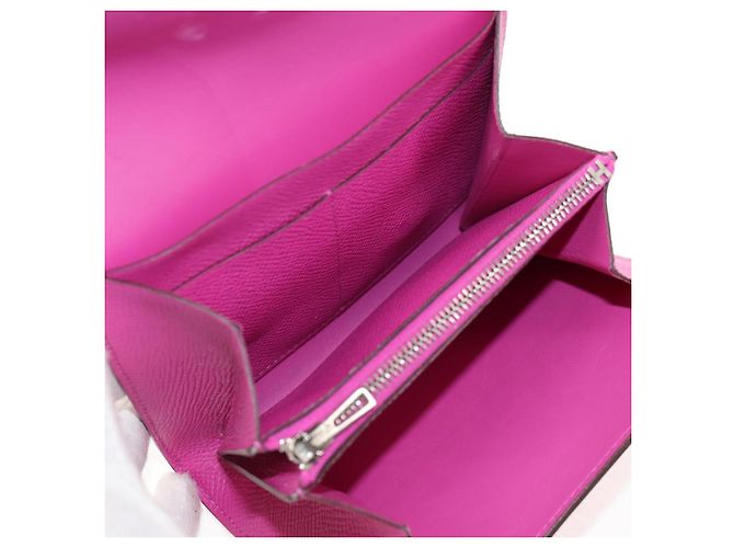 Billetera Constance Slim Epsom de Hermès Púrpura - vista 5