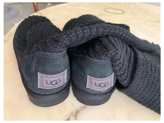 Ugg Wollstrick Stiefel Schwarz - Ansicht 4