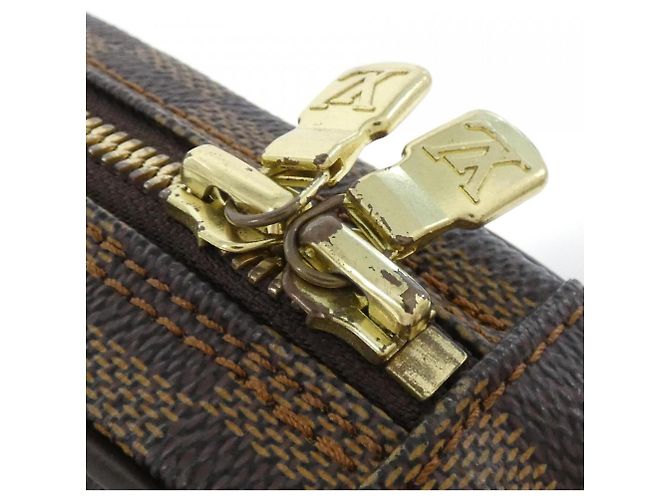Borsa a Spalla Louis Vuitton Damier Pochette Ganjou N48048 Damier ebene - vista 4
