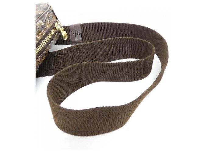 Borsa a Spalla Louis Vuitton Damier Pochette Ganjou N48048 Damier ebene - vista 5