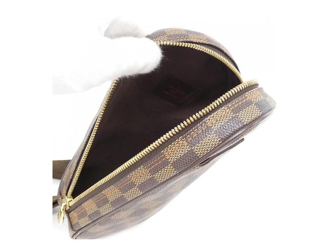 Borsa a Spalla Louis Vuitton Damier Pochette Ganjou N48048 Damier ebene - vista 6