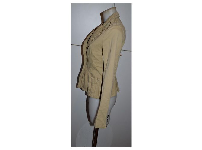 Chaqueta Sportmax de algodón elástico beige - vista 2