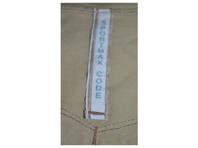 Chaqueta Sportmax de algodón elástico beige - vista 4