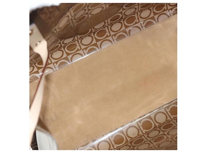 Borsa Gancini in vinile Salvatore Ferragamo Marrone - vista 5