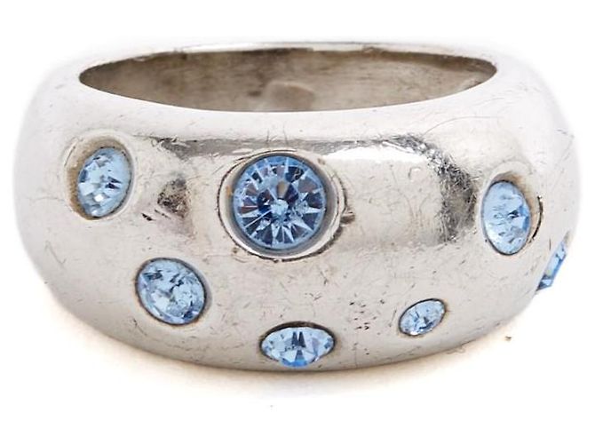 Yves Saint Laurent Parure der 1990er Jahre Brosche Ring TDD52 Silber Set Brosche Ring USUS6 - Ansicht 2