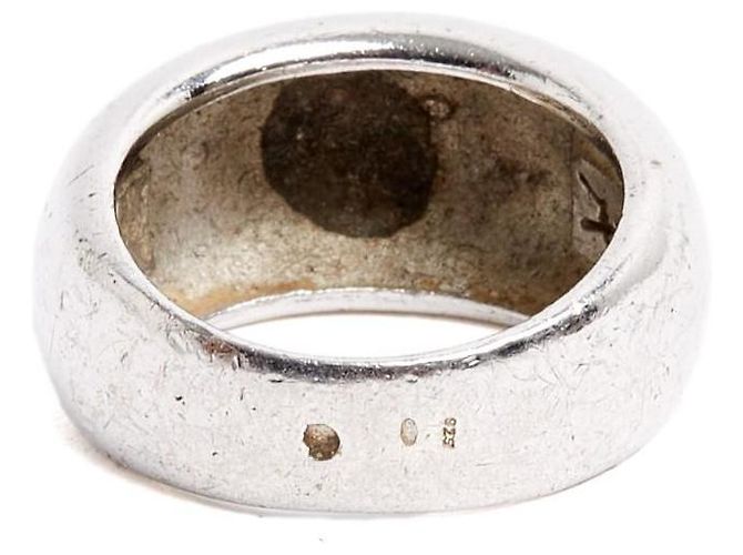 Yves Saint Laurent Parure der 1990er Jahre Brosche Ring TDD52 Silber Set Brosche Ring USUS6 - Ansicht 4