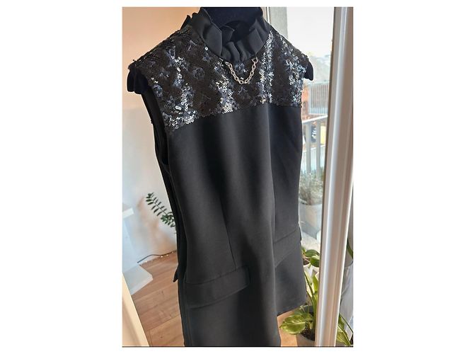 Louis Vuitton Kleid aus Hirschleder schwarz - Ansicht 2