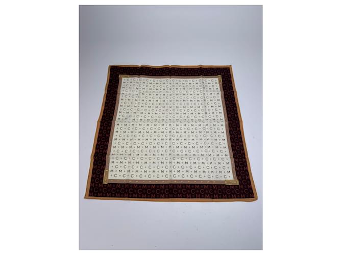 Sciarpa Vintage MCM Monogramma Beige Marrone - vista 2
