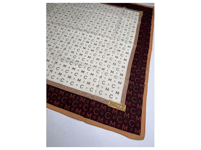 Sciarpa Vintage MCM Monogramma Beige Marrone - vista 4