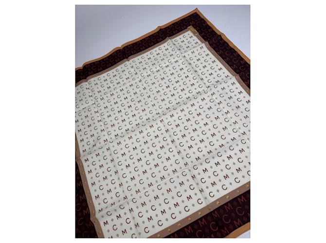Sciarpa Vintage MCM Monogramma Beige Marrone - vista 5