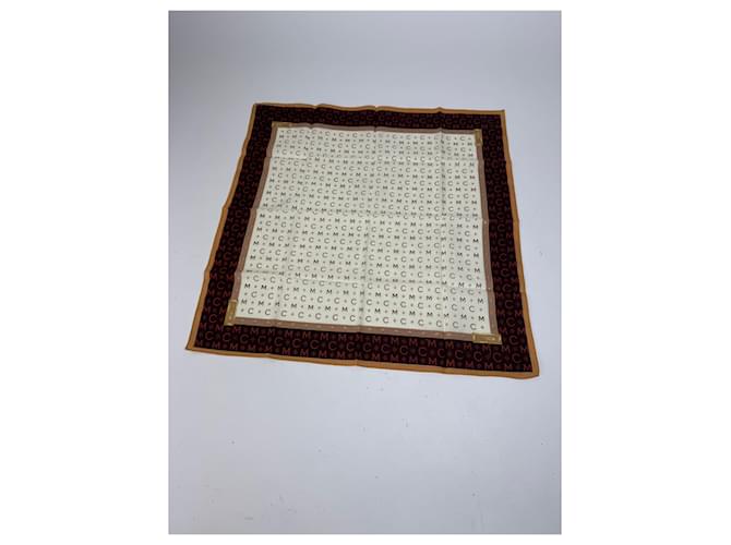 Sciarpa Vintage MCM Monogramma Beige Marrone - vista 6