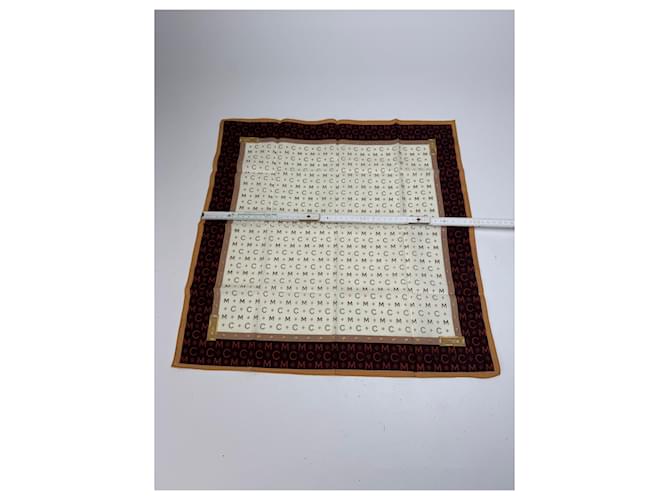 Sciarpa Vintage MCM Monogramma Beige Marrone - vista 7