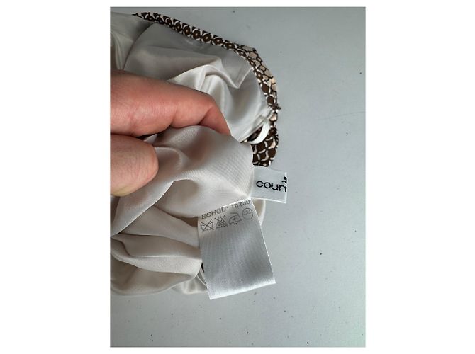 Gonna Vintage Courreges Nera Marrone 38/M - vista 10
