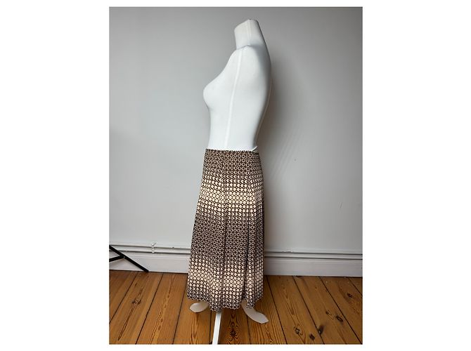 Gonna Vintage Courreges Nera Marrone 38/M - vista 2