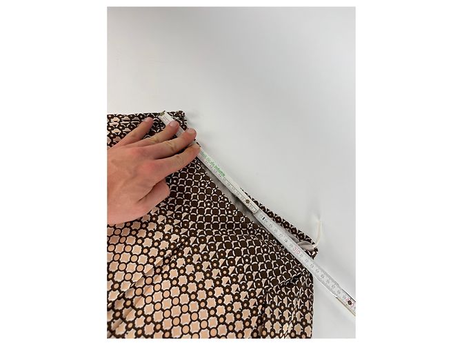 Gonna Vintage Courreges Nera Marrone 38/M - vista 6