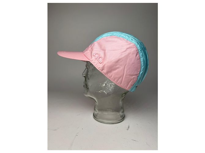 Vintage Courreges Polyester SnapBack Türkis Pink - Ansicht 8