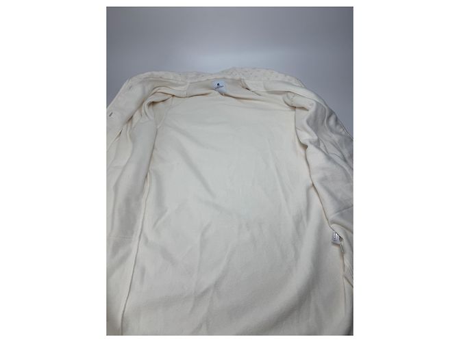 Vintage Givenchy Mantel Weiß L - Ansicht 15