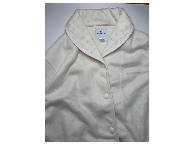 Vintage Givenchy Mantel Weiß L - Ansicht 4