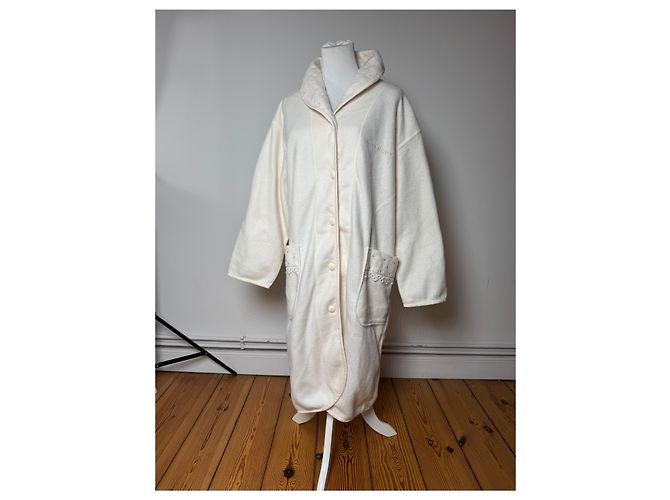 Vintage Givenchy Mantel Weiß L - Ansicht 9