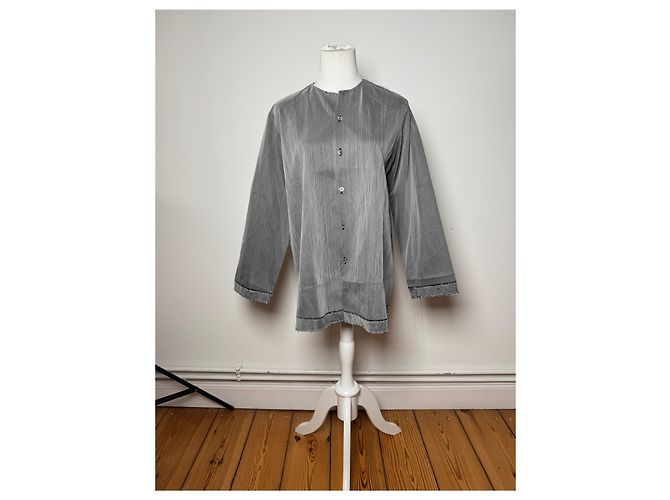 Comme Des Garcons Vintage Comme Des Garçons Tricots Hemd Silber 40/L - Ansicht 12